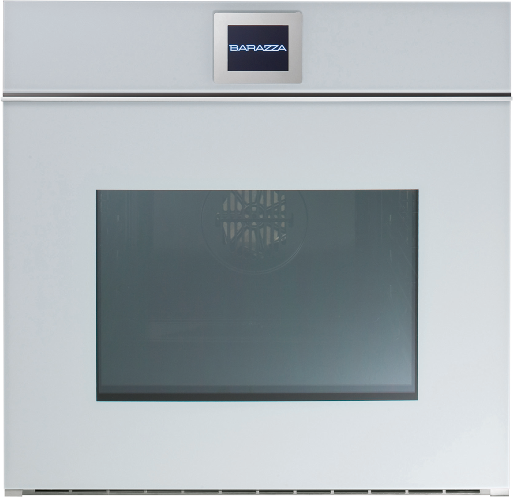 60 cm Velvet built-in Touch Screen multiprogram oven (drop-down door with  handle white) - Barazza srl