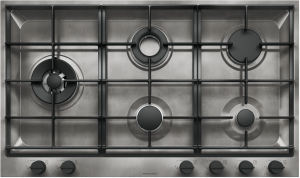 90 cm B_Free Vintage built-in hob 3 gas burners + Chef double ring + double ring 4 kW