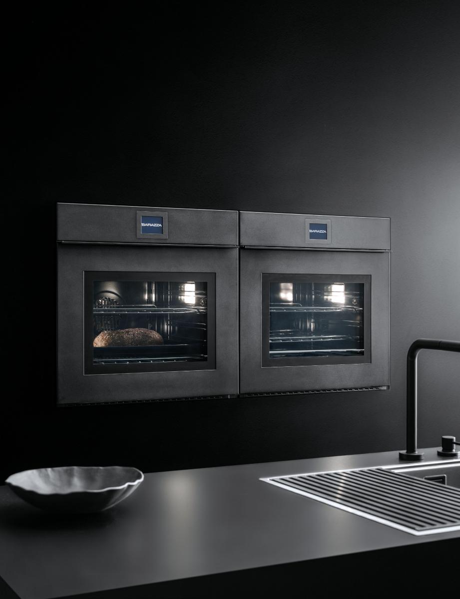 Forno Velvet Touch Screen Exclusive da 60 multiprogram apertura frontale  con maniglia - titanio opaco - Barazza srl