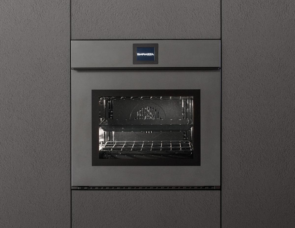 Forno Velvet Touch Screen Exclusive da 60 multiprogram apertura frontale  con maniglia - grafite opaco - Barazza srl