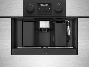 Icon Steel built-in compact coffee machine