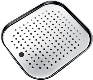 Stainless steel perforated bowl cover