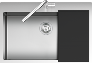 76×50.5 cm built-in and flush B_Smart Kit sink